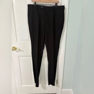 Pierre Loren NWT Black Suit Pants 44L x 38W Raw hem Brand new with tags!